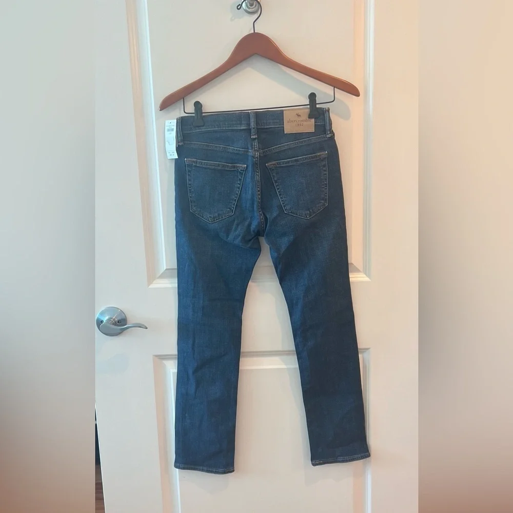 Abercrombie Distressed Kids 11-12 Skinny Boys Blue Jeans NWT